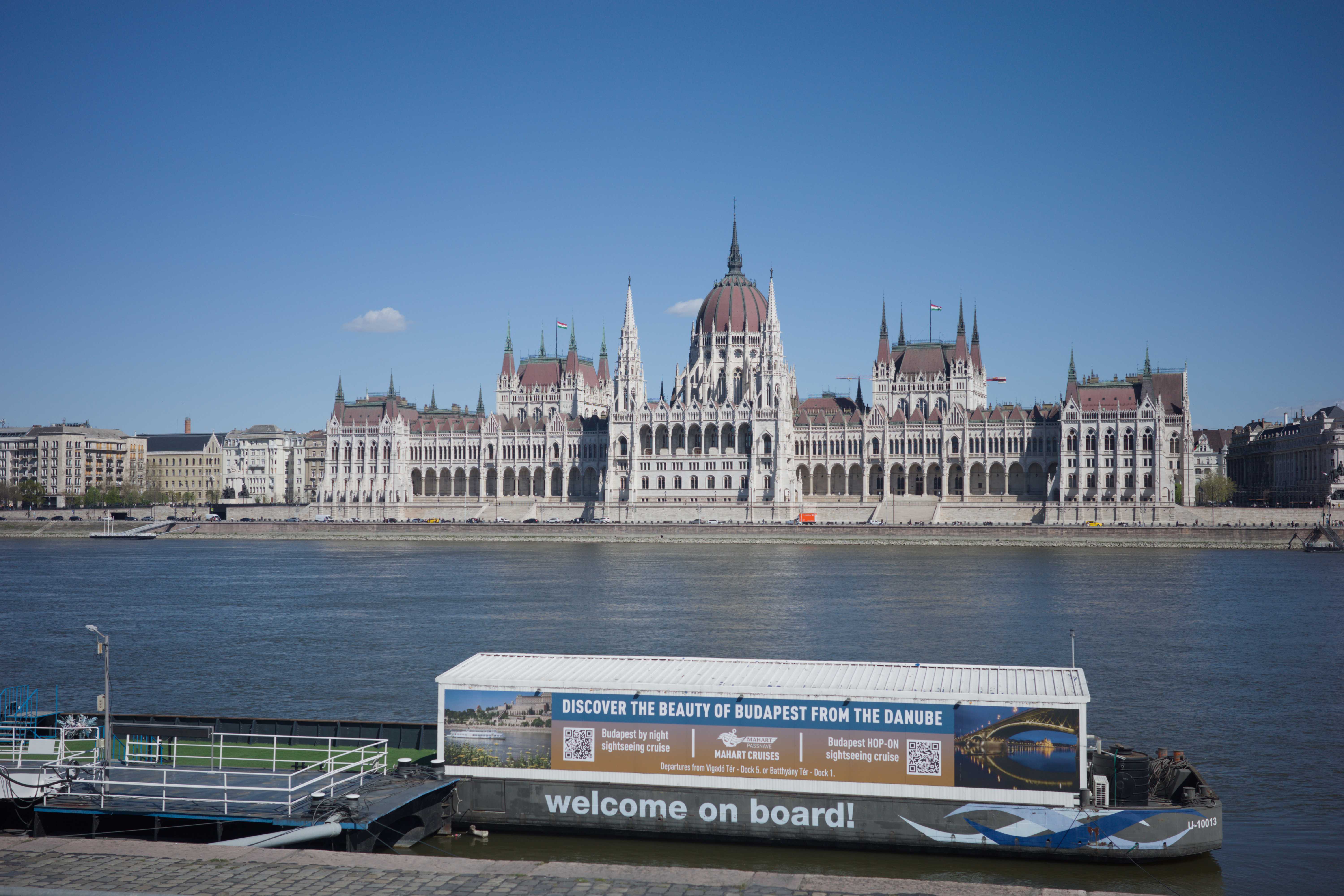 Der Blick auf das Parlament