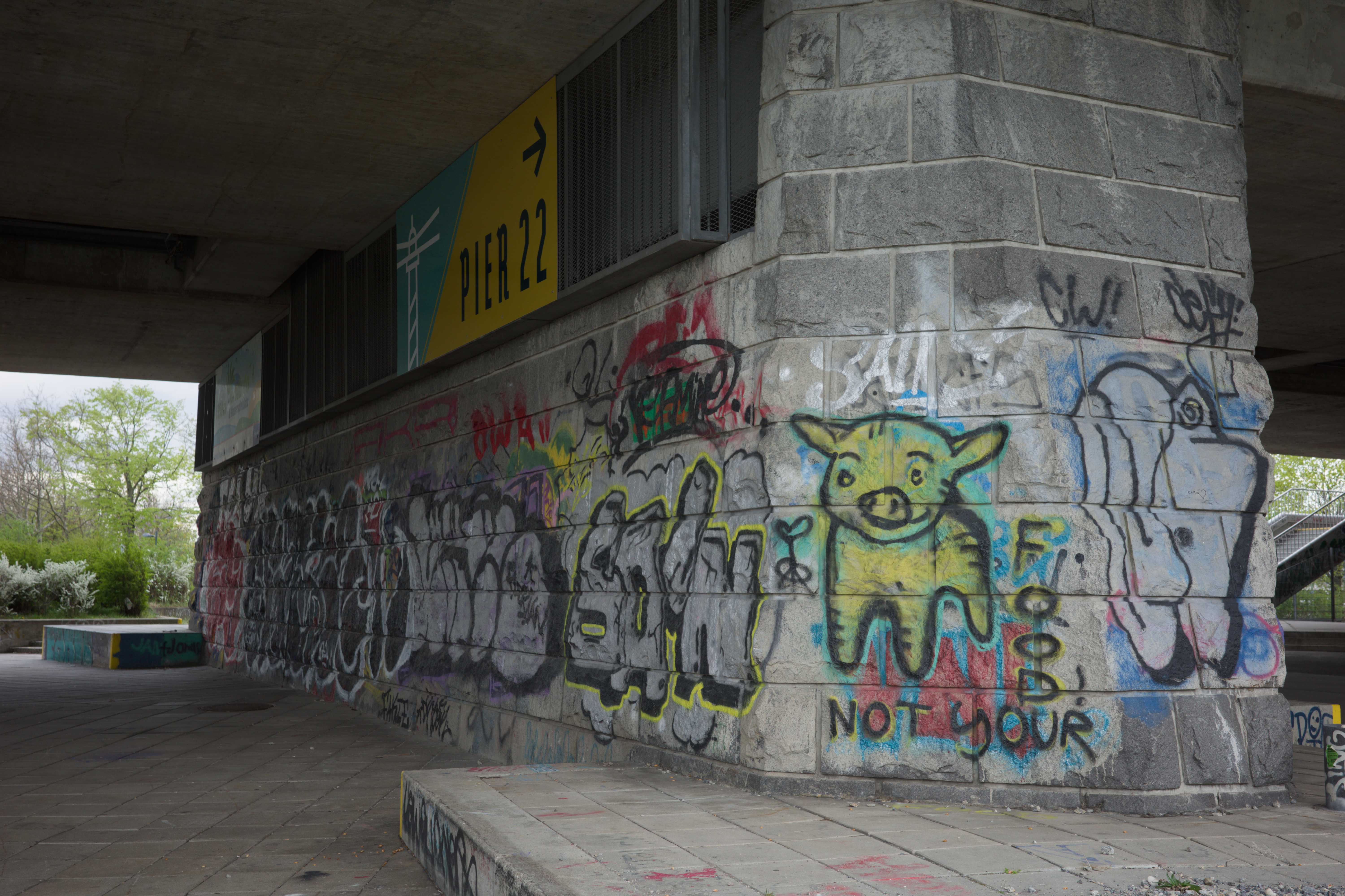 Grafitti auf der Insel