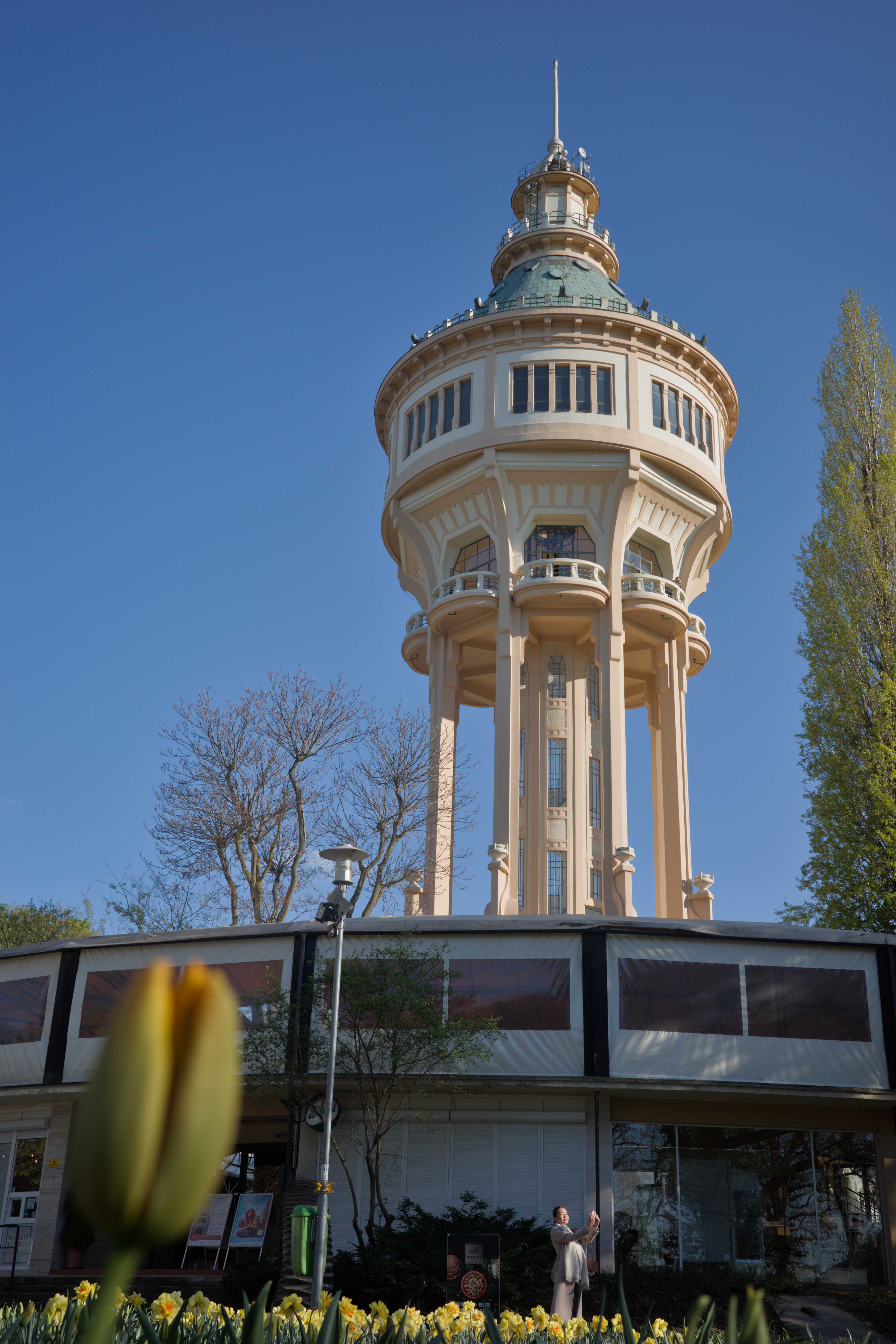 Der Wasserturm der Buderpester Insel