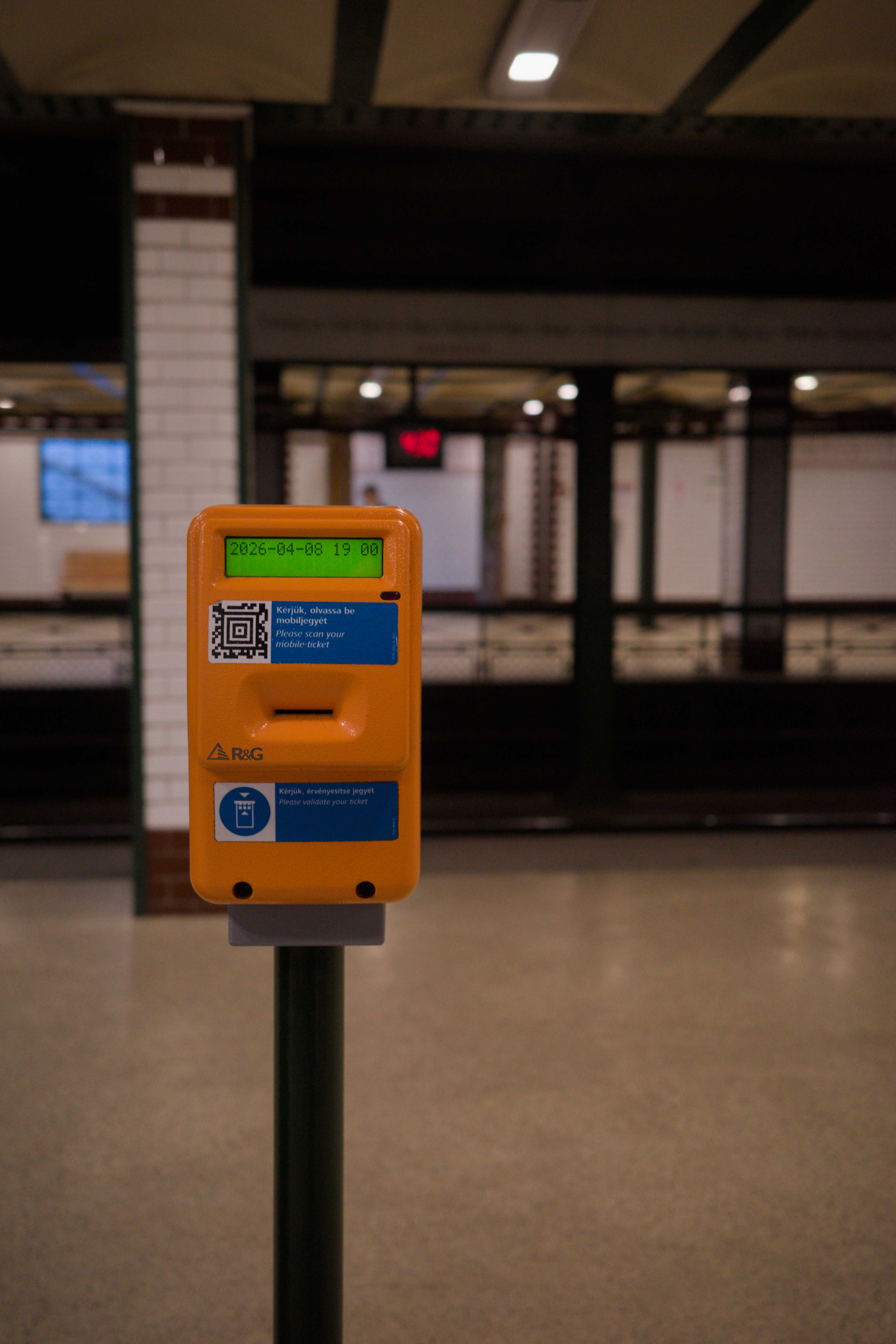 Die Maschiene mit dem QR Code